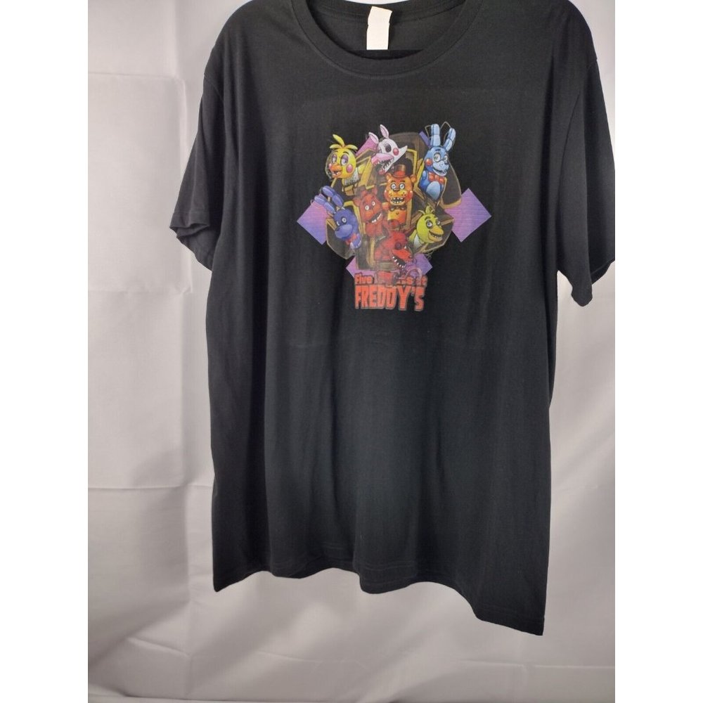 Anime Five-Freddy's Black Tshirt XL boy